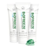 Biofreeze Professional Pain Relief Gel, 4 oz Tube (3-Pack) - Fast, Cooling Relief for Arthritis, Muscle Soreness, Joint, Back, Neck, Knee Pain & More