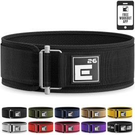 Element 26 Self-Locking Weight Lifting Belt - Premium Weightlifting Belt for Serious Functional Fitness, Weightlifting, and Olympic Lifting Athletes - Squat, Deadlift for Men & Women (X-Large, Black)