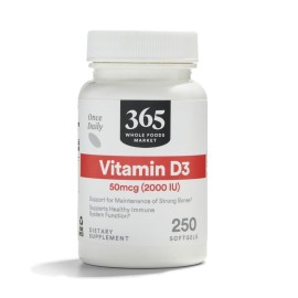 365 by Whole Foods Market, Vitamin D3 2000 IU, 250 ct