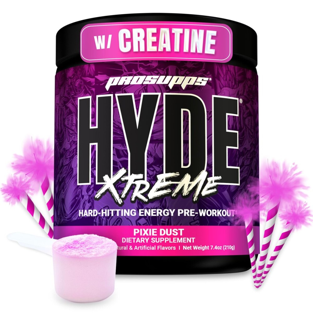 PROSUPPS Mr. Hyde Xtreme Pre Workout Powder with Creatine, Beta Alanine & Caffeine - Extreme Energy, Pumps, Focus & Performance - Fitness & Gym Supplements for Men & Women (Pixie Dust, 30 Servings)