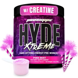 PROSUPPS Mr. Hyde Xtreme Pre Workout Powder with Creatine, Beta Alanine & Caffeine - Extreme Energy, Pumps, Focus & Performance - Fitness & Gym Supplements for Men & Women (Pixie Dust, 30 Servings)