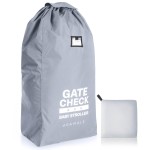 Bramble 45 Large Gate Check Stroller Bag for Airplane - Universal Fit, Drawstring Closure, ID, Padded Adjustable Strap - Baby Buggy Stroller Travel Bag for Airplane Travel