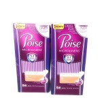 Poise Microliners, incontinence panty liners, lightest absorbency, regular, 54 Count, PACK OF 2