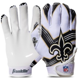 NFL New Orleans Saints Youth Medium Receiver Gloves