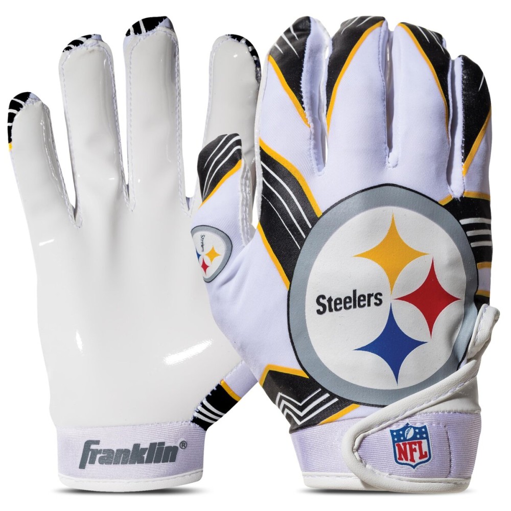 NFL Pittsburgh Steelers Youth Medium Receiver Gloves