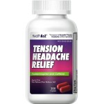 HealthA2Z Tension Headache Relief | Acetaminophen 500mg | Caffeine 65mg | Pain Reliever Aid | Aspirin Free (200 caplets (Pack of 1))