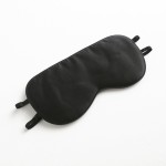 Tim & Tina 100% Natural Silk Sleep Mask Soft Comfortable Smooth Eye Mask with Adjustable Strap Blindfold for Women Men Black - Two Straps