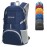 ZOMAKE Lightweight Packable Backpack 35L, Light Foldable Backpacks Water Resistant Collapsible Hiking Bag, Compact Folding Day Pack for Travel Camping(Navy Blue)