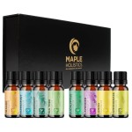 Pure Essential Oil Set for Diffuser - Aromatherapy Essential Oils for Diffusers for Home Travel and Self Care with High Grade Essential Oils for Hair Skin and Nails - Oil Diffuser Essential Oils Set