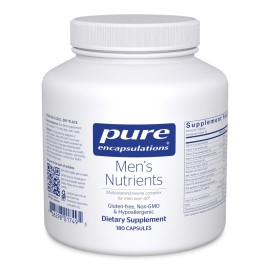 Pure Encapsulations Men\'s Nutrients - Multivitamin Mineral Supplement to Support Energy, Endurance & Stamina in Men Over 40* - with Vitamin D, Vitamin C & Trace Minerals - 180 Capsules