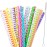 JANYUN 30 Pieces Reusable Plastic Straws BPA-Free 9 Colorful Printing Hard Platic Stripe Drinking Straw for Mason Jar Tumbler Family or Party Use Cleaning Brush Included(Random Pattern) (Straight)