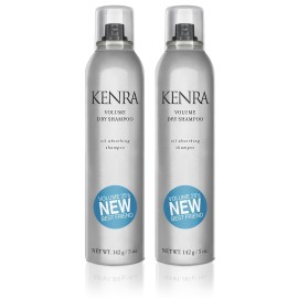Kenra Professional Volume Dry Shampoo | Oil Absorbing Spray | All Hair Types | 5 oz (2-Pack)