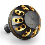 GOMEXUS Power Knob Compatible for Shimano 17 18 Sahara 500-5000 Daiwa 18 Tatula LT 1000-4000 Direct Penn Battle II 1000-5000 Drill Fitment Spinning Reel Handle Replacement 35mm Metal