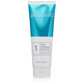 Proactiv MD Exfoliating Face Wash, Gentle and Hydrating Facial Cleanser and Acne Treatment for Sensitive Skin, 6 Oz Clear Unscented