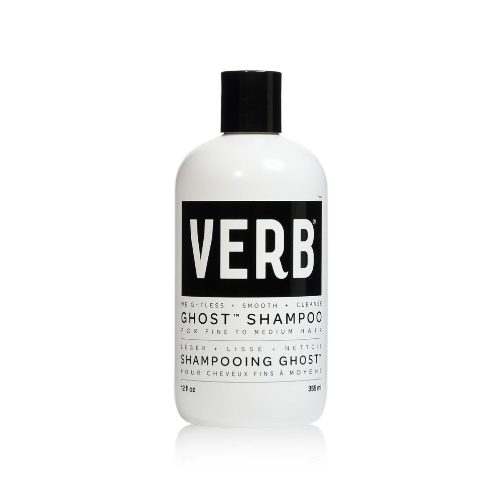 VERB Ghost Shampoo, 12 fl oz - Infused with Moringa Oil - Cleanses Fine and Weighed Down Hair - Vegan, No Parabens or Harmful Sulfates