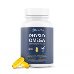 Physio Omega 2400mg Fish Oil with Omega 3 Fatty Acid Supplement - Vascular & Cognitive Supplements for Adults - Non-GMO, Burpless, Light Citrus Flavor, Sustainably Sourced - 1 Pack, 60 Softgels