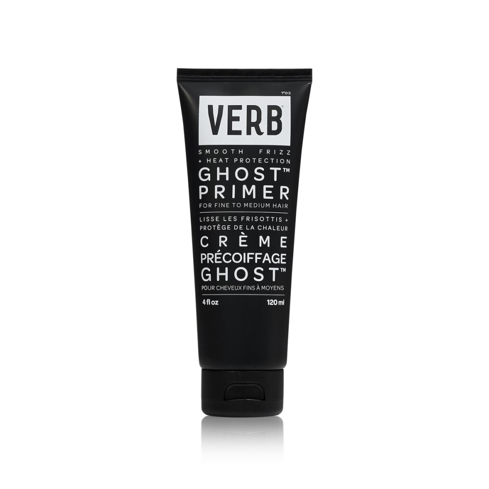 VERB Ghost Primer Heat Protectant, 4 fl oz - Infused with Moringa Oil - Frizz Control Styling Cream - Vegan, No Parabens or Harmful Sulfates