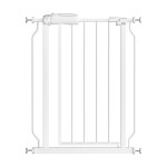 Fairy Baby Narrow Baby Gate 27 Inch to 29 Inch Wide, Small Auto Close Walk Through Safety Gates Pressure Mounted for Stairs Doorways Kids or Pets,White