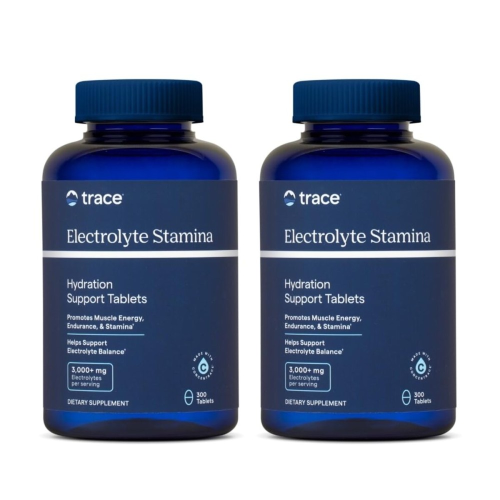Trace Minerals Electrolyte Stamina - Daily Hydration Supplement for Electrolyte Balance - Energy Support - Full Spectrum of Ionic Minerals - Vegan - Gluten-Free - 600 Count (100 Servings, 2 Pack)