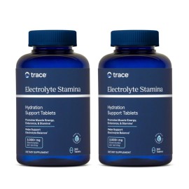 Trace Minerals Electrolyte Stamina - Daily Hydration Supplement for Electrolyte Balance - Energy Support - Full Spectrum of Ionic Minerals - Vegan - Gluten-Free - 600 Count (100 Servings, 2 Pack)