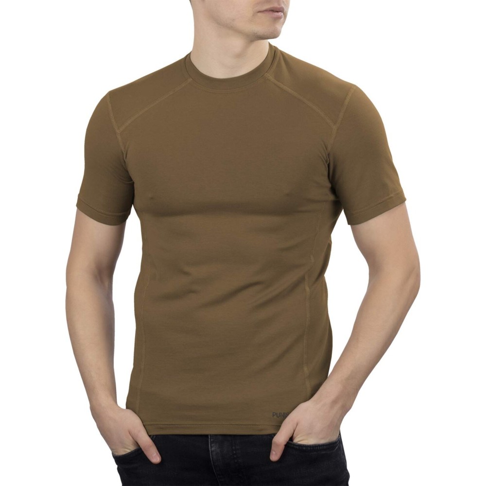281Z Military Stretch Cotton Underwear T-Shirt for Tactical Hiking and Outdoor (Coyote Brown, X-Large)
