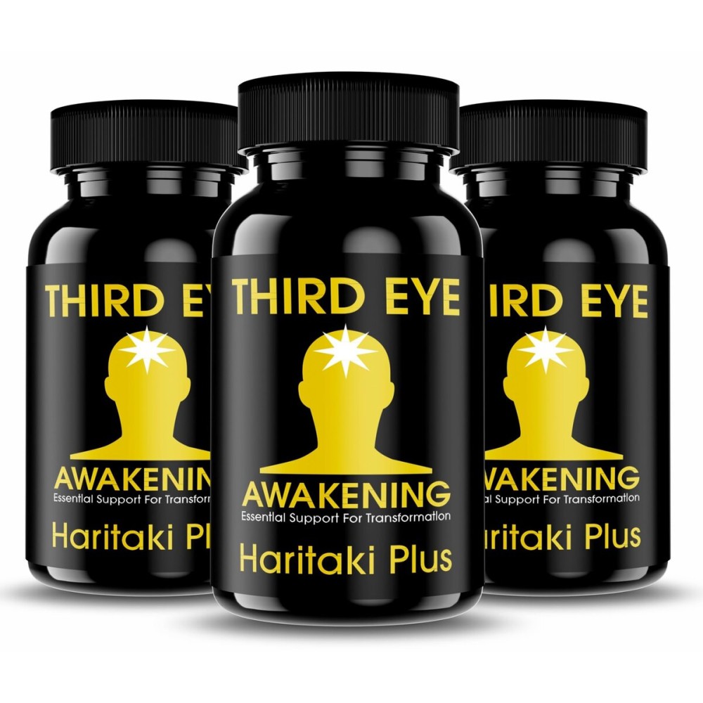 Third Eye Awakening - Organic Haritaki Capsules- Kailash Herbals-100 Capsules- 650 mg Each-Terminalia chebula- Vegan