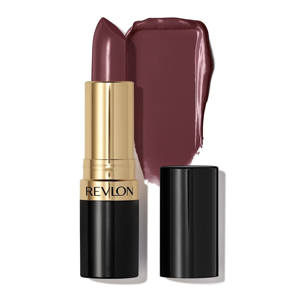 Revlon Super Lustrous Lipstick, Creamy Formula For Soft, Fuller-Looking Lips, Moisturized Feel, 045 Naughty Plum, 0.15 oz