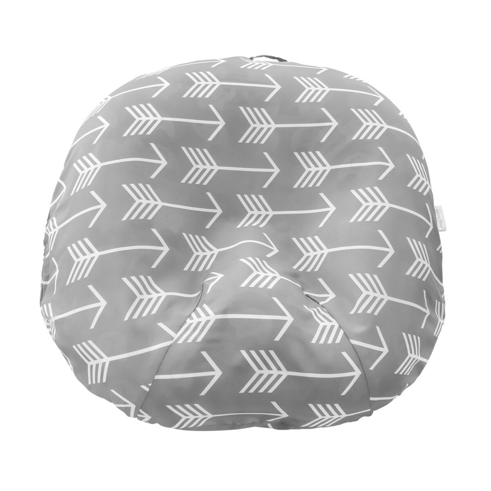 Mila Millie Water Resistant Removable Cover for Newborn Lounger | Unisex Gray Arrow Design | Premium Quality Soft Wipeable Fabric (Gray Arrow)