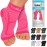 TechWare Pro Ankle Brace Compression Sleeve - Relieves Achilles Tendonitis, Joint Pain. Plantar Fasciitis Foot Sock with Arch Support Reduces Swelling & Heel Spur Pain. (Pink, S/M)