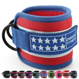 DMoose Ankle Strap for Cable Machine - One Size Fit with Premium Padding, Workout Kickback Ankle Cuffs, Ankle Bands for Working Out, Booty Workouts, Leg Extension, Hip Abductors & Lower Body Exercises