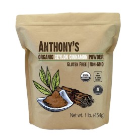 Anthony\'s Organic Ceylon Cinnamon Powder, 1 lb, Ground, Gluten Free, Non Irradiated, Non GMO, Keto Friendly