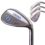 Lazrus Golf | Premium Quality Forged RH 52, 56, 60 Degree Golf Wedge Set for Exceptional Performance, Golf Wedges with Micro Milled Face for Enhanced Spin | Clubs for Men (Silver, RH 52,56,60 Set)
