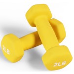 Fitvids Neoprene Dumbbell Hand Weights - Anti-Slip - (2-Pound, Pair) - (2-Pound, Pair)