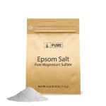 Pure Original Ingredients Epsom Salt Pure Magnesium Sulfate, Soaking Solution (4 Ounce)