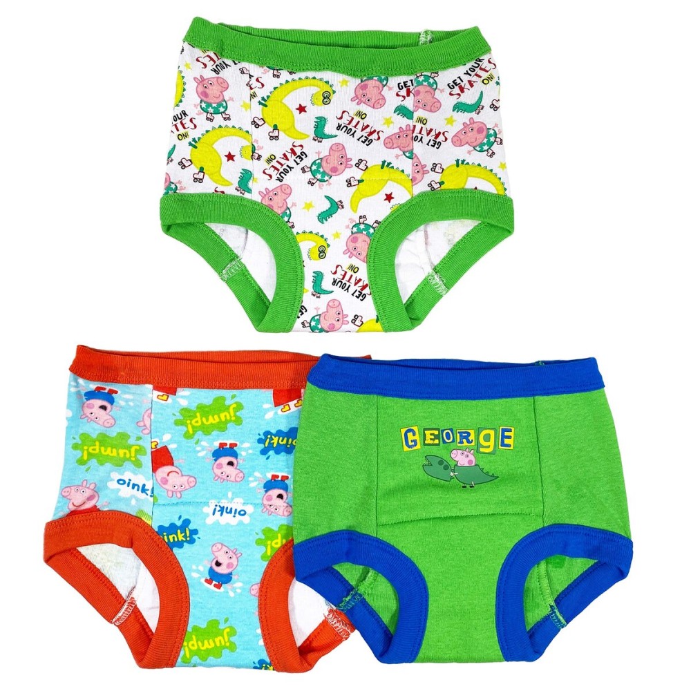 Peppa Pig unisex baby Pants Multipack and Toddler Potty Training Underwear, Peppabtraining3pk, 2T US