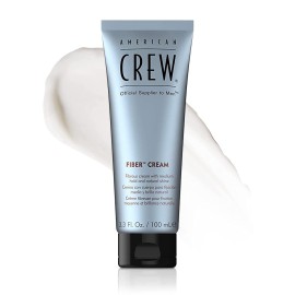 American Crew Men\'s Fiber Cream, Like Hair Gel with Medium Hold & Natural Shine, Stocking Stuffer for Him, 3.3 Fl Oz