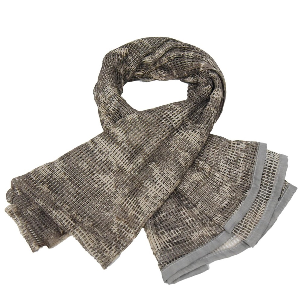 HYOUT Tactical Military Neck Scarves Woodland Camo Scarf Sniper Veil Desert Shemagh for Wargame Outdoor Sports