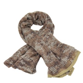 HYOUT Tactical Military Neck Scarves Woodland Camo Scarf Sniper Veil Desert Shemagh for Wargame Outdoor Sports
