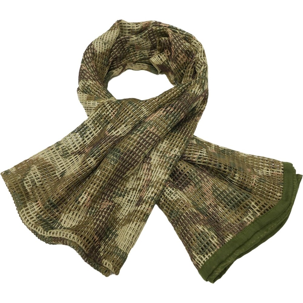 HYOUT Tactical Military Neck Scarves Woodland Camo Scarf Sniper Veil Desert Shemagh for Wargame Outdoor Sports