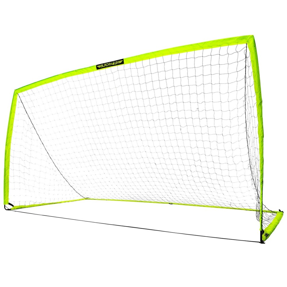 Franklin Sports Blackhawk Portable Soccer Goal, Optic Yellow, 12\' x 6\'