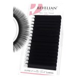 BEYELIAN Ellipse Flat Lash Extension 16 Rows 0.15 C Curl 15mm Single Length Tray Flat Eyelash Extension Matte Black Classic Lash Extensions Professional Supplies