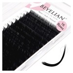 BEYELIAN Flat Eyelash Extension, Ellipse Lash Extensions 0.15 C Curl 7-15mm 16 Rows Matte Black Eyelash Extension Supplies Classic Lash Extensions Individual Eyelashes Salon Use