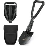 DARTMOOR Mini Folding Shovel High Carbon Steel, Portable Lightweight Outdoor Tactical Survival Foldable Mini Shovel, Entrenching Tool, Camping, Hiking, Digging, Backpacking, Car Emergency
