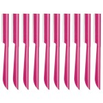 Eyebrow Trimmer, Completely Stainless Steel Eyebrow Razor Shaper for Men and Women, Grooming Shavers(10 pcs/box)