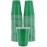 Amcrate Disposable Cups, Green 18-Ounce Plastic Party Cups, Strong and Sturdy for Wedding, Christmas, Halloween, 50 Pack
