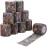 DROK 10 Roll Camo Tape, 1.97in x 14.76ft Camouflage Self-Adhesive Bionic Wood Wrap Bandage for Outdoor Athletic Sports Bicycle Hockey Skateboard Scooter, 4.92Yard Cohesive Camo Stretch Reusable Tape