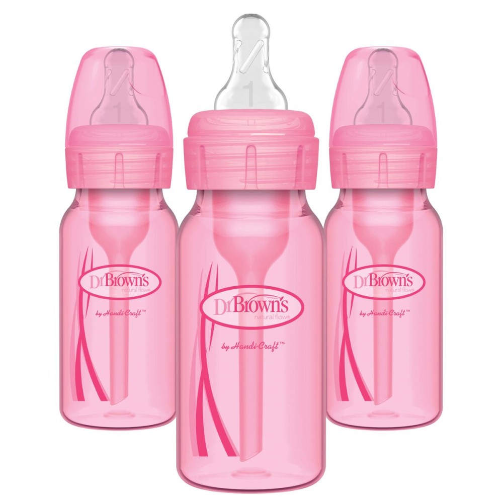 Dr. Brown\'s Options Baby Bottles, Pink, 3 Count