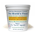 Dead Sea Warehouse - Amazing Minerals Dead Sea Bath Salts - 2 LBS - Highest Mineral Content - Natural Muscle Tension Relief