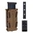 IDOGEAR Mag Pouch Pistol Magazine Pouches 9mm Softshell Adjustable Universal Mag Carrier .40 S&W .45 ACP with Belt&MOLLE Clips (Coyote Brown)