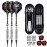 Darts Plastic Tip Set - 18g Soft Tip Darts - 16g Dart Barrels w/ 50 O-Rings + 6 ShaftsBlack Aluminum & White Plastic Rods + Extra 50 Replacement Soft Tips Accessories for Electronic Dart Board